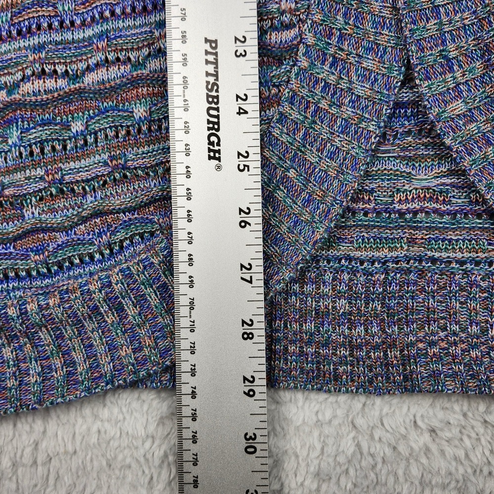 CJ Banks Multicolored Knit Cardigan Womens‎ 2X Open Front Short Sleeve Sweater - Picture 8 of 8